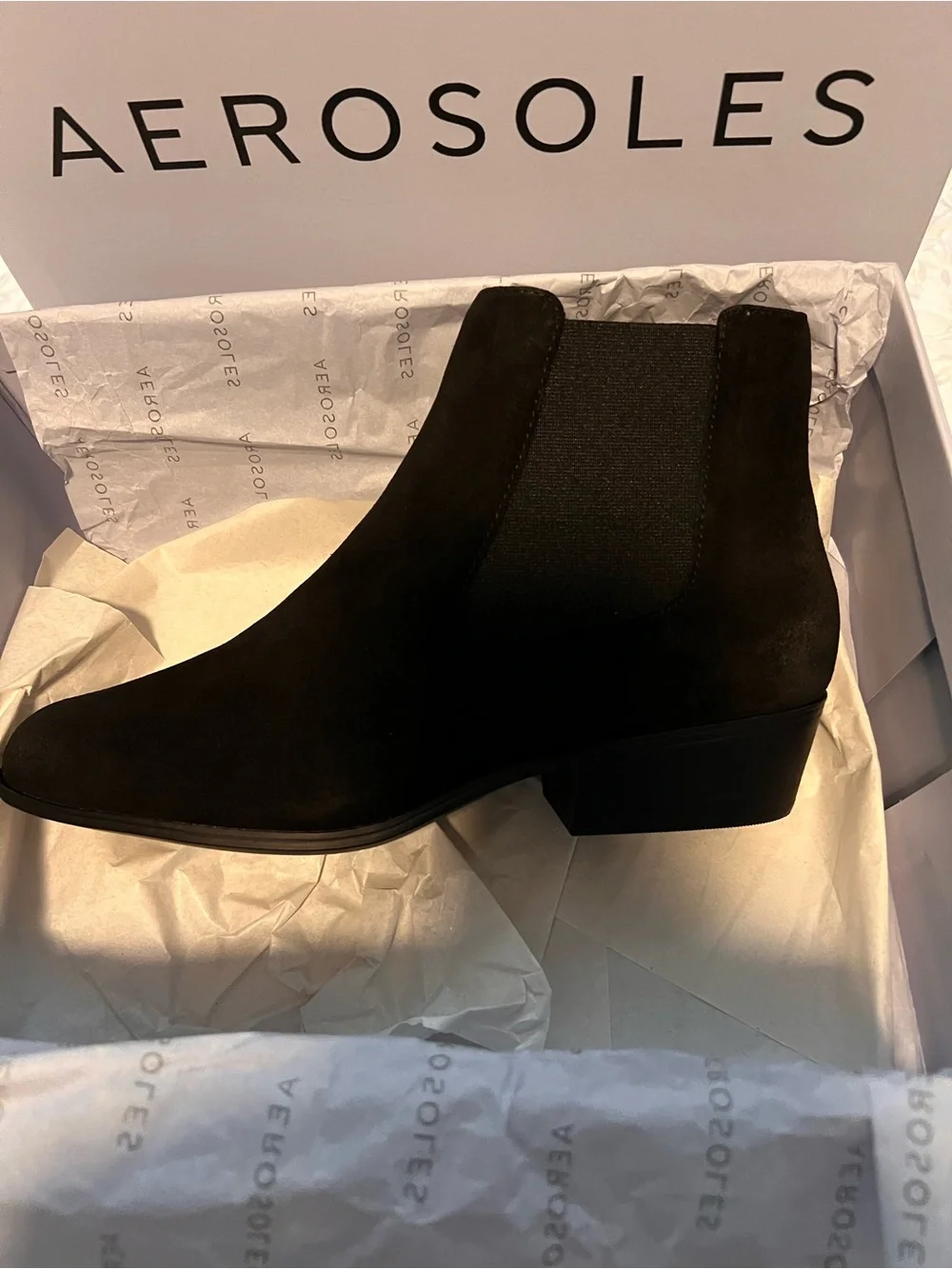 Aerosoles Women’s Black Suede Cerros Boots